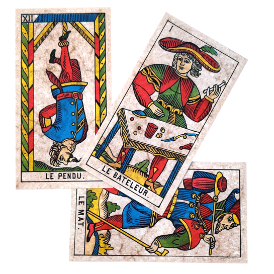 דוגמא של קלפי טארוט מרסיי קלאסי